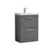 Arno Floor Standing 2 Drawer Vanity Unit with Basin