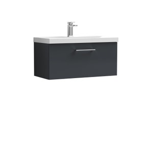 Arno Wall Mounted 1 Drawer Vanity Unit with Basin