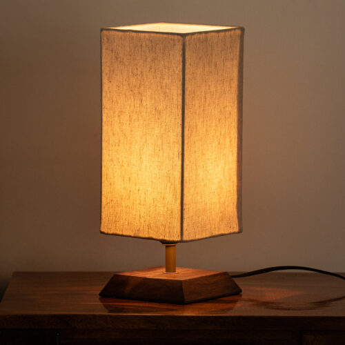 'Aura Light' Decorative Table Lamp In Mango Wood (33 Cm, Without Bulb, Handcrafted) 'Aura Light' Decorative Table Lamp In Mango Wood (33 Cm, Without Bulb, Handcrafted)
