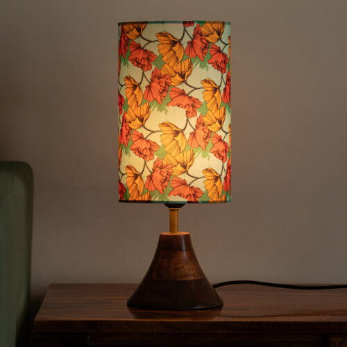 'Autumn Glow' Decorative Table Lamp In Mango Wood (40.5 Cm, Without Bulb, Handcrafted) 'Autumn Glow' Decorative Table Lamp In Mango Wood (40.5 Cm, Without Bulb, Handcrafted)