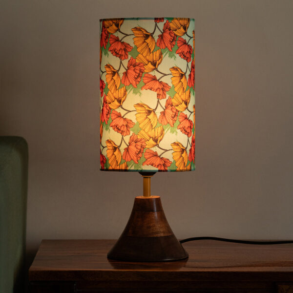 'Autumn Glow' Decorative Table Lamp In Mango Wood (40.5 Cm, Without Bulb, Handcrafted) 'Autumn Glow' Decorative Table Lamp In Mango Wood (40.5 Cm, Without Bulb, Handcrafted)