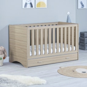 Babymore Veni Cot Bed with Drawer Babymore Veni Cot Bed with Drawer
