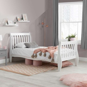 Belford Wooden Bed Frame, White Belford Wooden Bed Frame, White