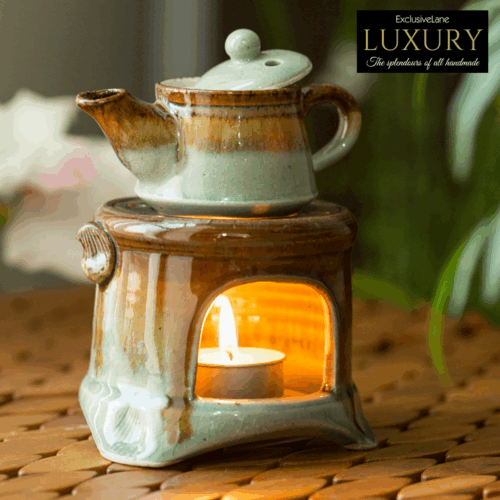 Ceramic Gas Stove Brewing Aroma Diffuser (Studio Pottery) Ceramic Gas Stove Brewing Aroma Diffuser (Studio Pottery)