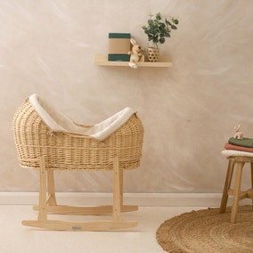 Clair de Lune Organic Noah Pod With Natural Rocking Stand