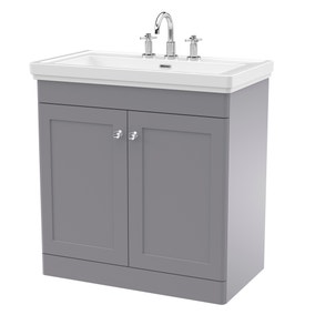 Classique Floor Standing 2 Door Vanity Unit with Basin Classique Floor Standing 2 Door Vanity Unit with Basin