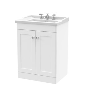 Classique Floor Standing 2 Door Vanity Unit with Ceramic Basin Classique Floor Standing 2 Door Vanity Unit with Ceramic Basin