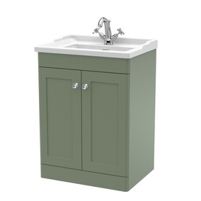 Classique Floor Standing 2 Door Vanity Unit with Ceramic Basin Classique Floor Standing 2 Door Vanity Unit with Ceramic Basin