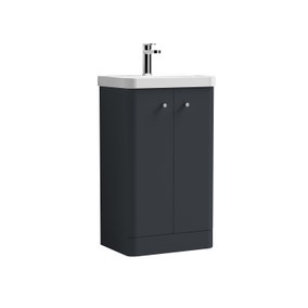 Core Floor Standing 2 Door Vanity Unit with Basin Core Floor Standing 2 Door Vanity Unit with Basin