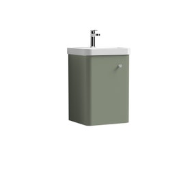 Core Wall Mounted 1 Door Vanity Unit with Basin Core Wall Mounted 1 Door Vanity Unit with Basin