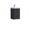Core Wall Mounted 1 Door Vanity Unit with Basin