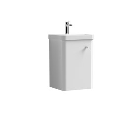 Core Wall Mounted 1 Door Vanity Unit with Basin Core Wall Mounted 1 Door Vanity Unit with Basin