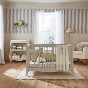 CuddleCo Clara 2 Piece Mini Changer & Cot Bed Nursery Set