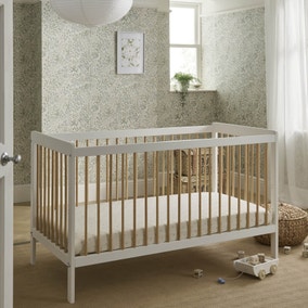 CuddleCo Nola Cot Bed, Painted Pine