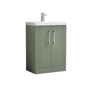 Deco Floor Standing 2 Door Vanity Unit with Basin
