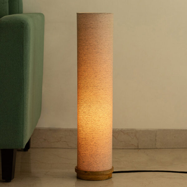 'Ember Tower' Decorative Floor Lamp In Mango Wood (70 Cm, Without Bulb, Handcrafted) 'Ember Tower' Decorative Floor Lamp In Mango Wood (70 Cm, Without Bulb, Handcrafted)