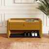 Estelle Velvet Hallway Storage Bench