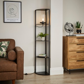 Keates Corner Shelved Floor Lamp Keates Corner Shelved Floor Lamp