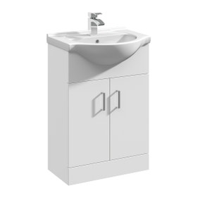 Mayford 2 Door Vanity Unit with Round Basin Mayford 2 Door Vanity Unit with Round Basin