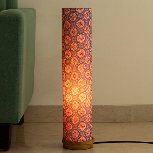 'Moroccan Glow' Decorative Floor Lamp In Mango Wood (70 Cm, Without Bulb, Handcrafted) 'Moroccan Glow' Decorative Floor Lamp In Mango Wood (70 Cm, Without Bulb, Handcrafted)