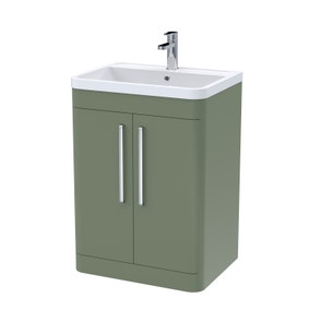 Parade Floor Standing 2 Door Vanity Unit with Polymarble Basin Parade Floor Standing 2 Door Vanity Unit with Polymarble Basin