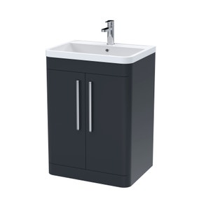 Parade Floor Standing 2 Door Vanity Unit with Polymarble Basin