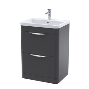 Parade Floor Standing 2 Drawer Vanity Unit with Ceramic Basin Parade Floor Standing 2 Drawer Vanity Unit with Ceramic Basin