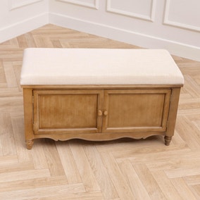 Voyage Maison Rosalie Oak Storage Bench