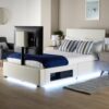 XR Living Ava TV Bed with LED Lights and TV Mount